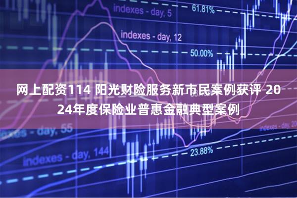 网上配资114 阳光财险服务新市民案例获评 2024年度保险业普惠金融典型案例